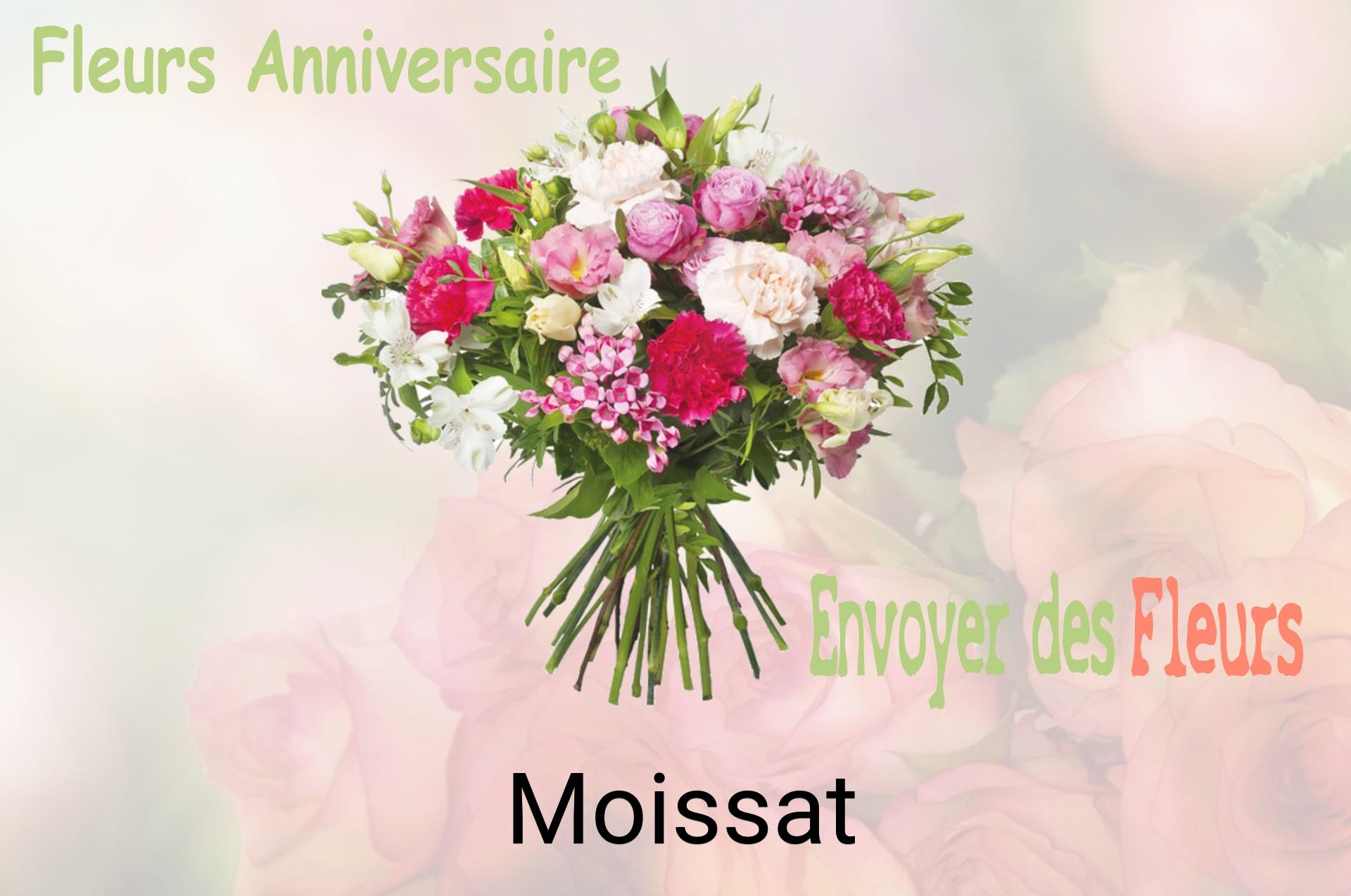 Bouquet de fleurs d’anniversaire livré à Moissat
